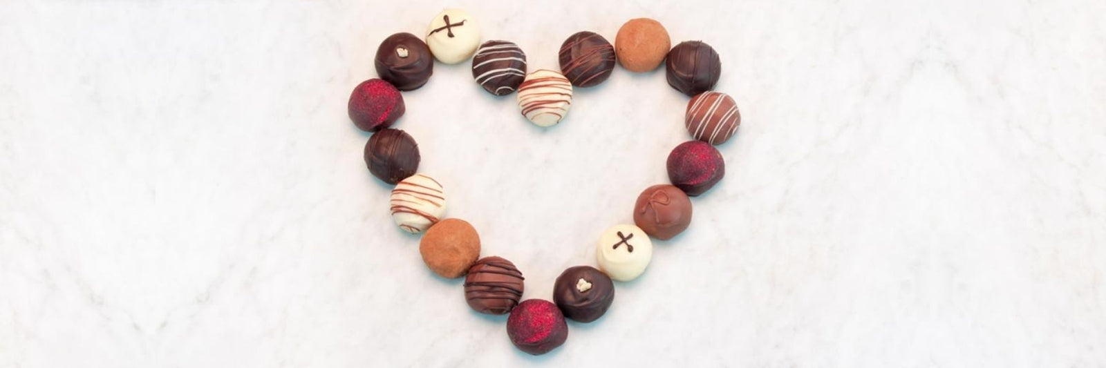 Dilettante Chocolates Heart-Shaped Chocolate Truffles