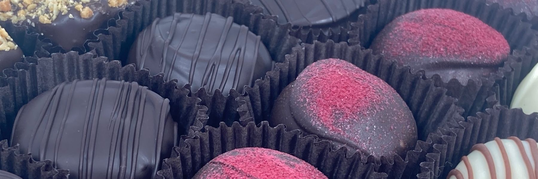 Dilettante Chocolates Truffle Picture Close-Up Blog Banner