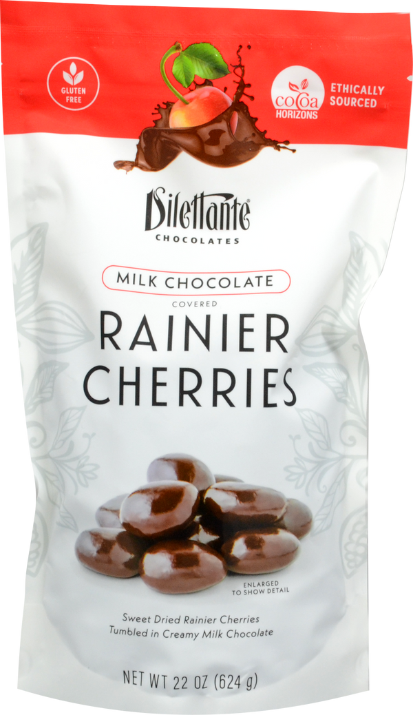 Chocolate Covered Rainier Cherry Pouch - Dilettante Chocolates