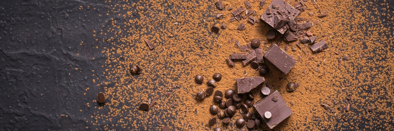 Dark Chocolate Against a Dark Background