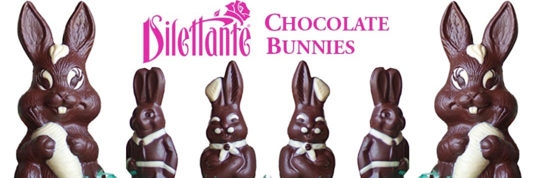 Dilettante Chocolates Selection of Chocolate Easter Bunnies