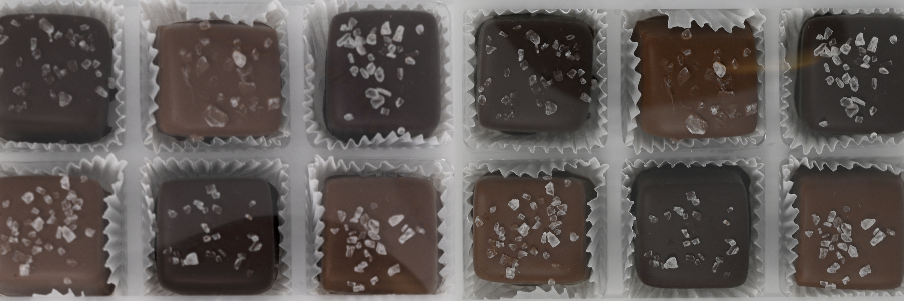 Dilettante Chocolates Milk and Dark Cypress Sea Salt Caramels