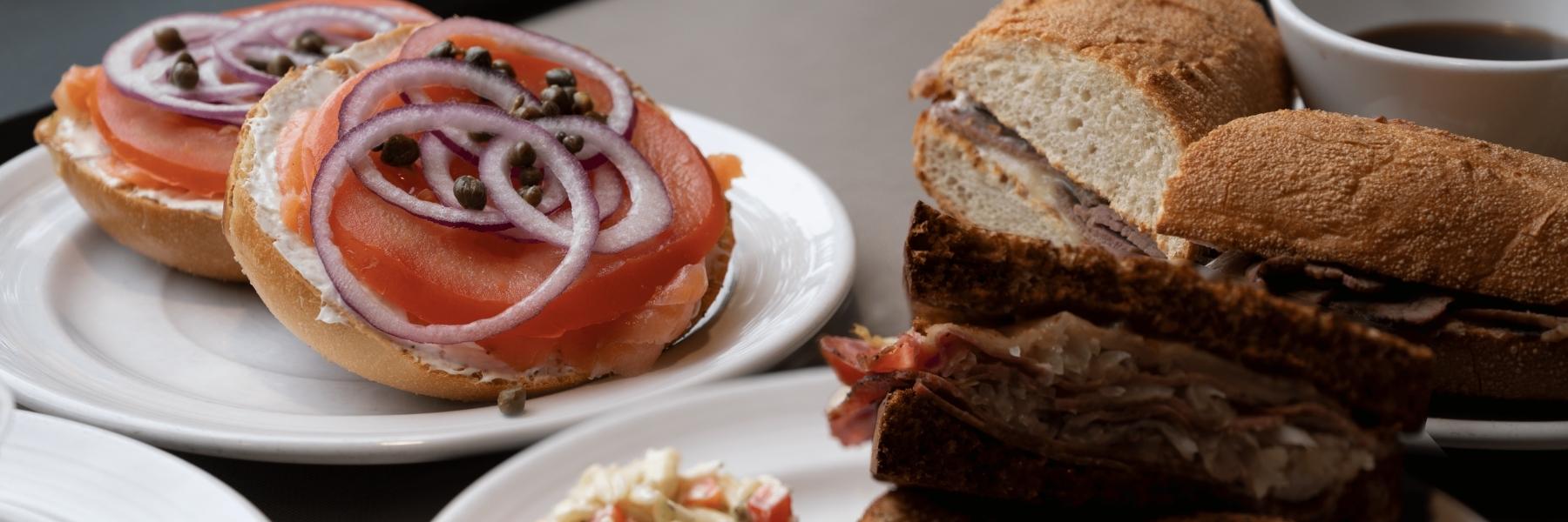 Lunch and Breakfast Items from the Dilettante Mocha Café