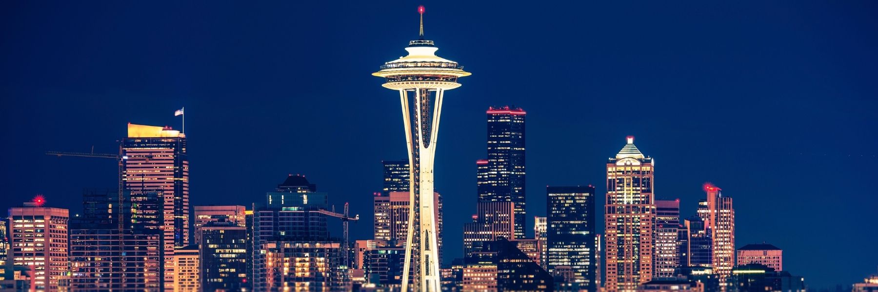 Picture of the Seattle Skyline at Night