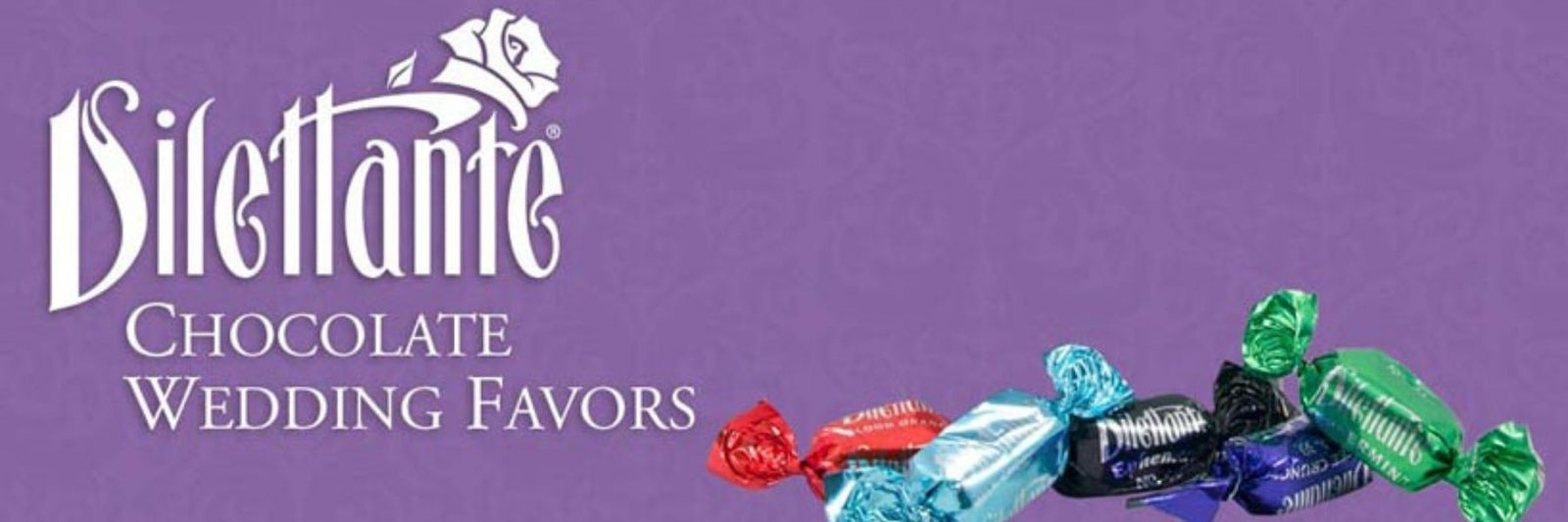 Dilettante Chocolates Chocolate Wedding Favors Blog Banner