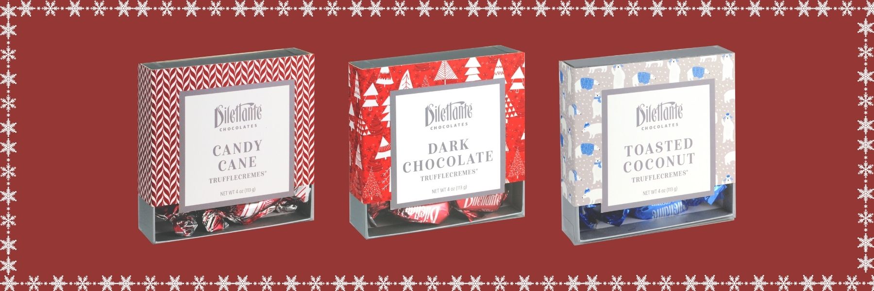 Dilettante Chocolates New Festive TruffleCreme Gift Boxes for the Holiday Season