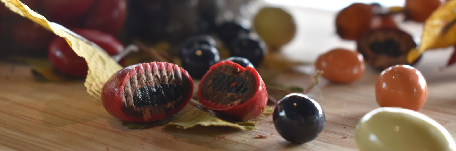 Dilettante Chocolates Chocolate-Covered Fruit Medley Wheel Made with Real Dried Strawberries, Apricots, Blueberries, and Cherries