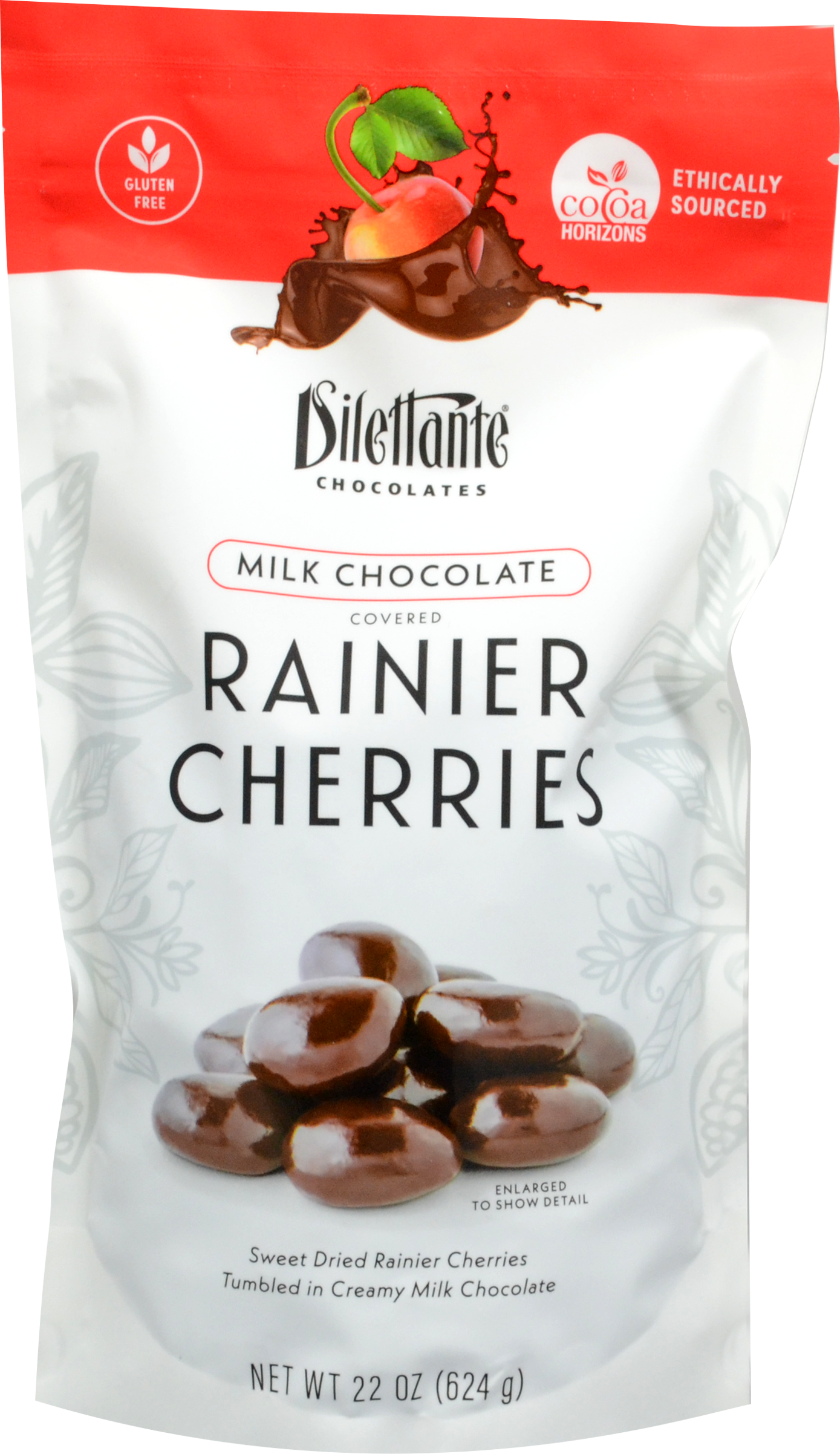 Chocolate Covered Rainier Cherry Pouch - Dilettante Chocolates