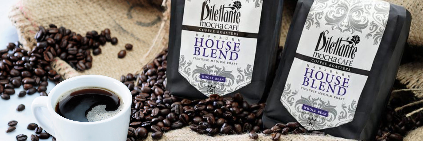 Dilettante Chocolates Hapsburg House Blend of Roasted Espresso Beans