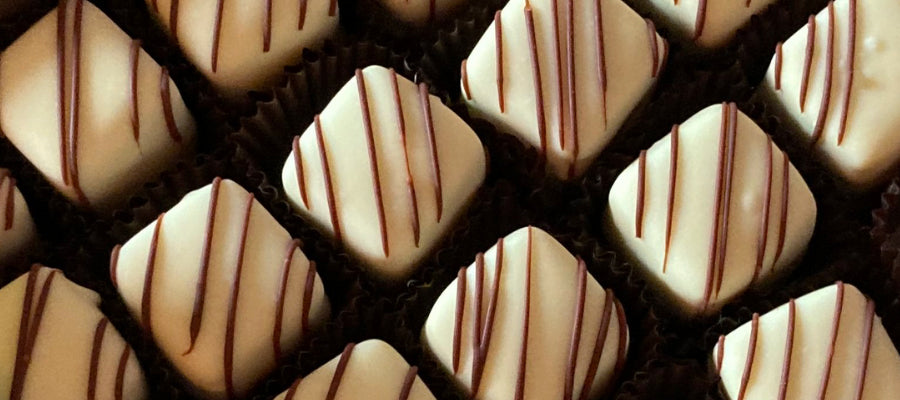 Dilettante Chocolates White Chocolate Praline Truffles