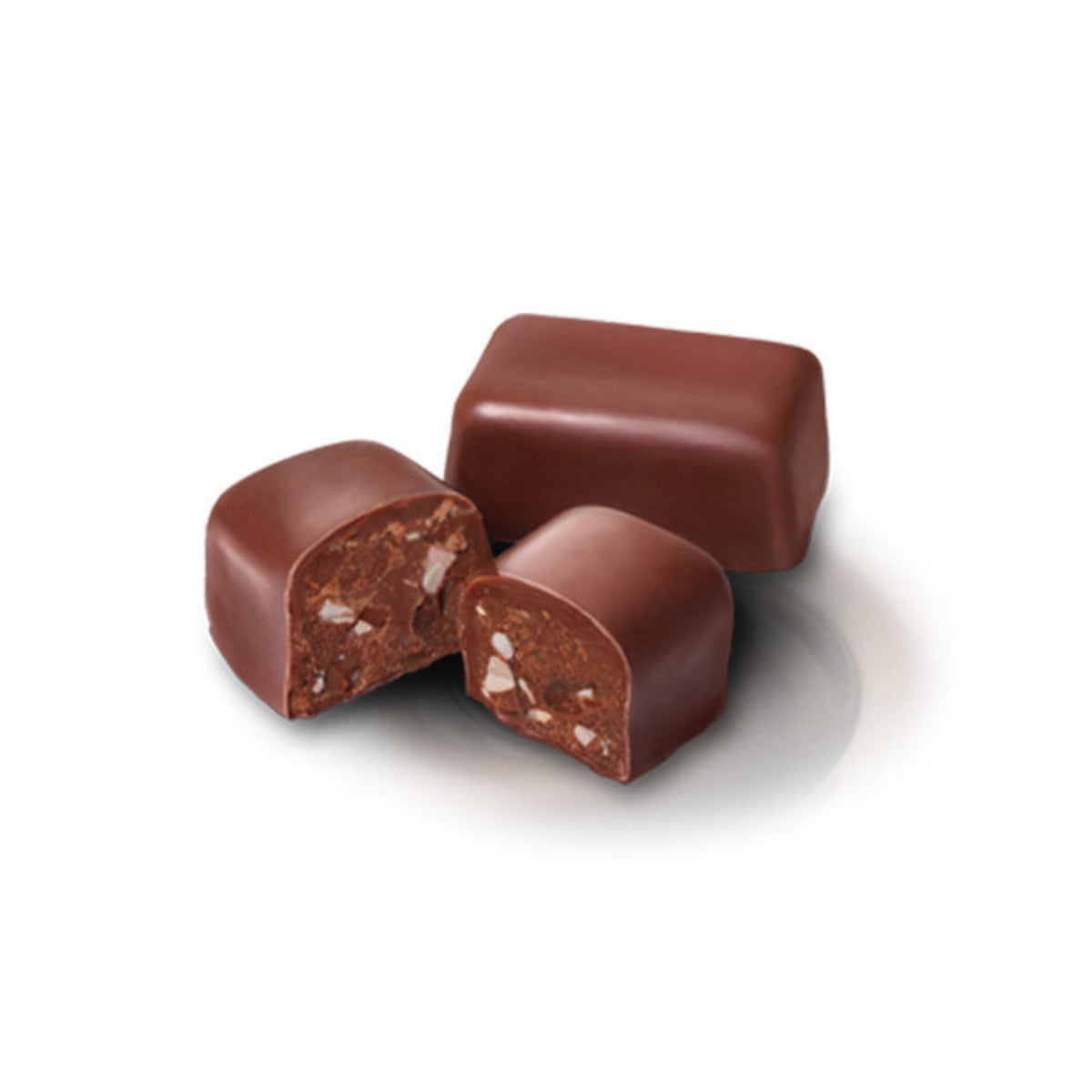 Dilettante Chocolates Candy Cane TruffleCremes made with real candy cane pieces inside a milk chocolate ganache center