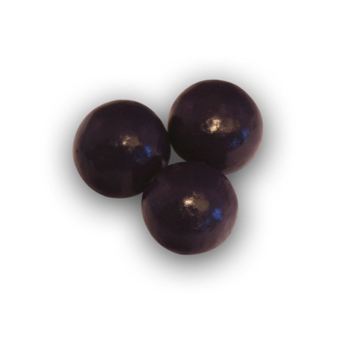 Dilettante Chocolates Chocolate-Covered Blueberries colored to a dark blue hue
