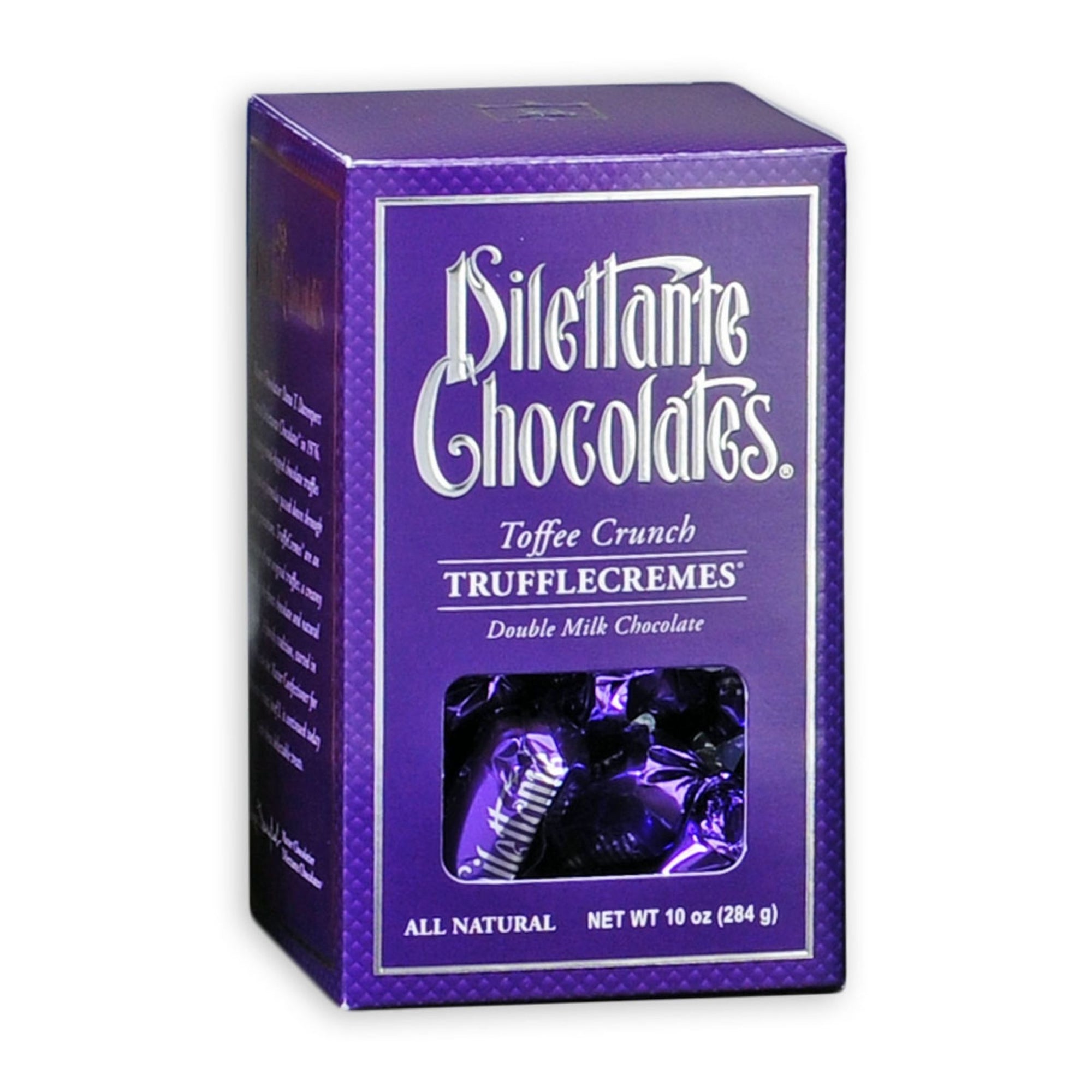 Dilettante Chocolates Toffee Crunch TruffleCremes Coated in Double Milk Chocolate