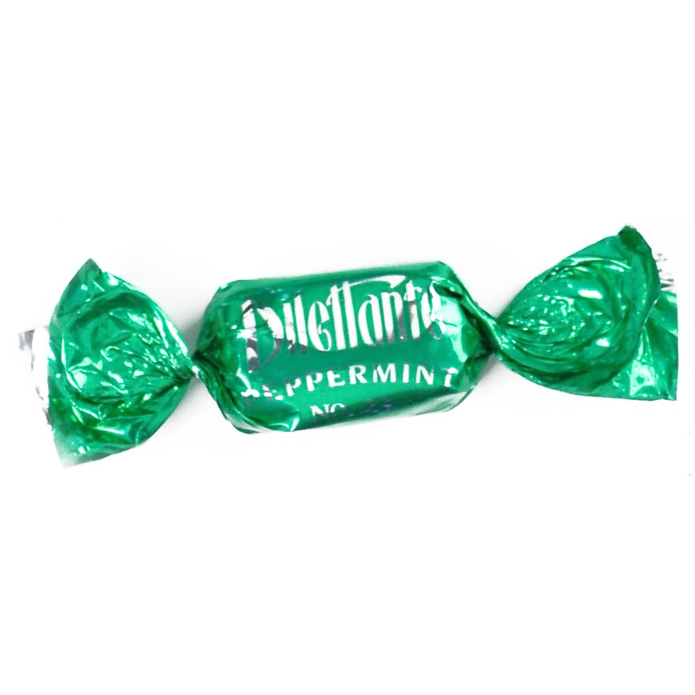 Dilettante Chocolates Peppermint TruffleCremes Individually Wrapped in Green Foils